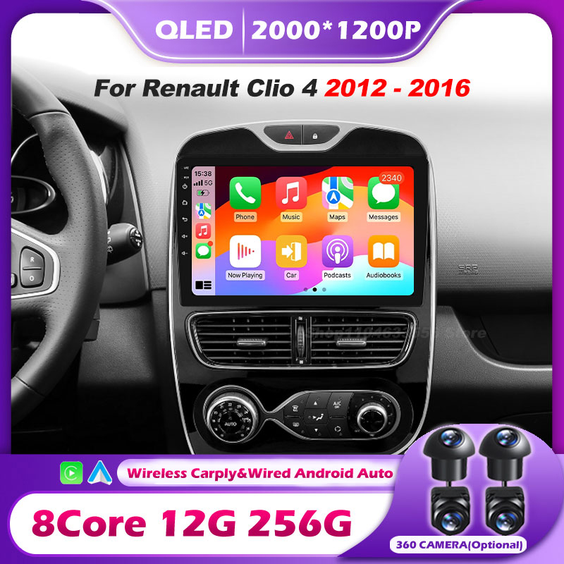 Car Accessories Online - 르노 클리오 4 2012-2016 카플레이 차량용