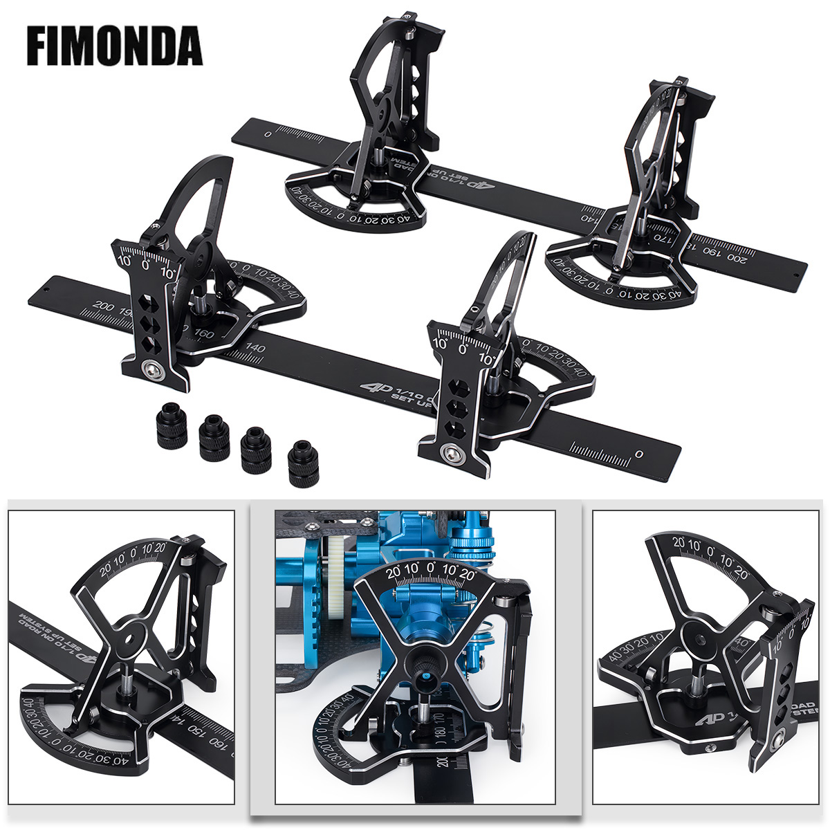Car Accessories Online - 1/10 온로드 알루미늄 4D 세트업 시스템