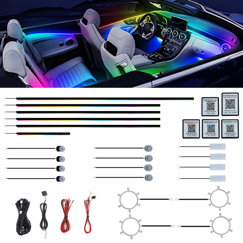 Led Interior Ambient Light - 맞춤형 앰비언트 조명 간편 설치 22