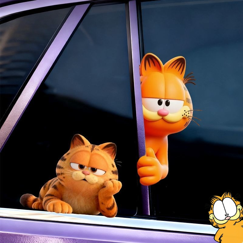 Car Accessories Quirky - 가필드 애니메이션 만화 귀엽고 재미있는 비밀스러운