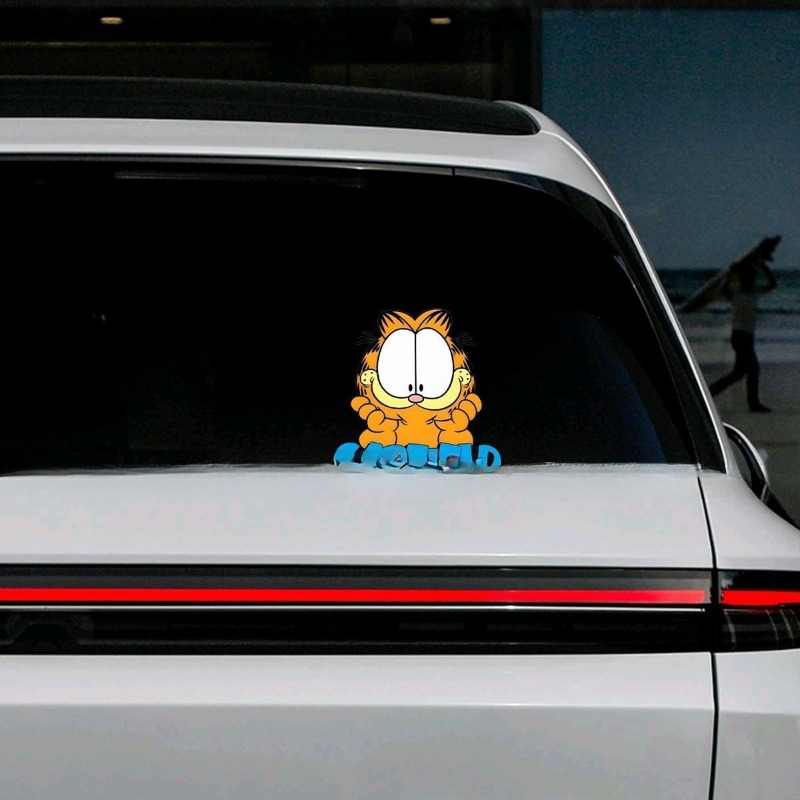 창의적인 만화 귀여운 가필드 자동차 스티커, 맞춤형 인 - Car Accessories For Decoration 리뷰 및 가격
