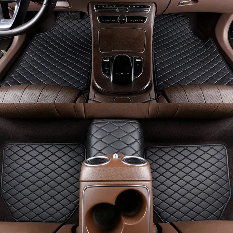 자동차 바닥 매트 5개 세트 PU 가죽 유니버설 품질  - Car Accessories Quirky 리뷰 및 가격