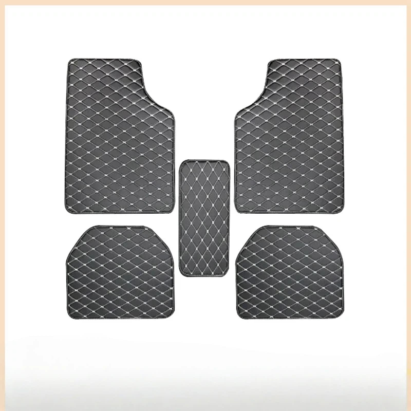 자동차 바닥 매트 5개 세트 PU 가죽 유니버설 품질  - Car Accessories Quirky 리뷰 및 가격