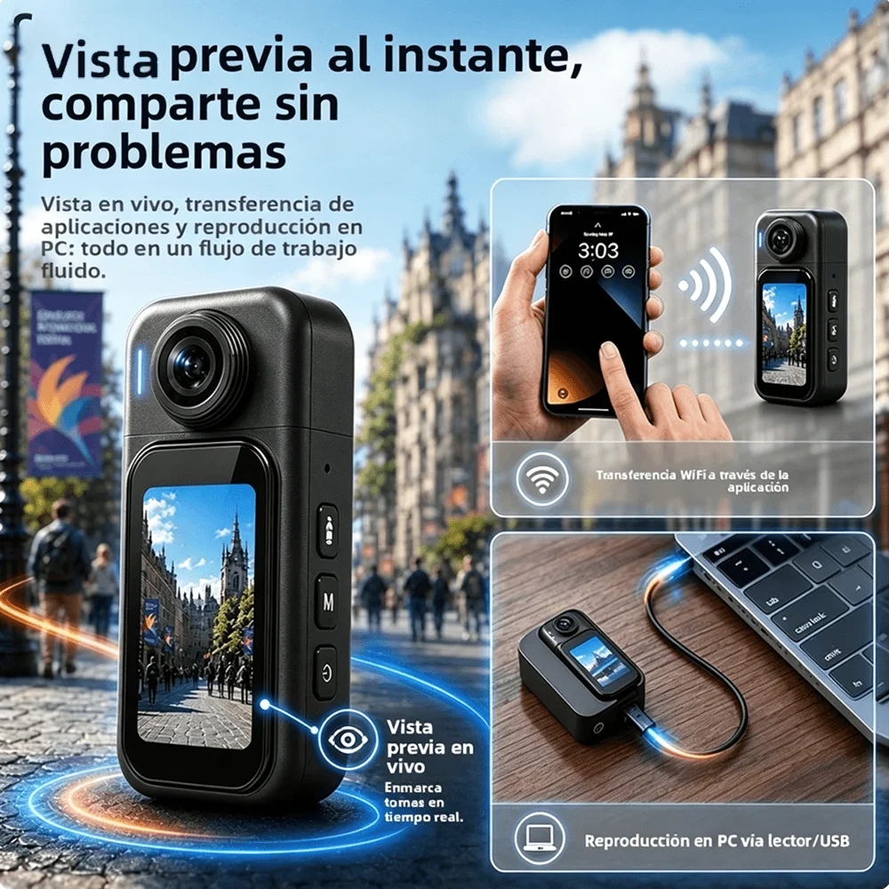4K/1080P 미니 WiFi 바디캠 충전 케이스 포함 - Car Accessories Online 리뷰 및 가격