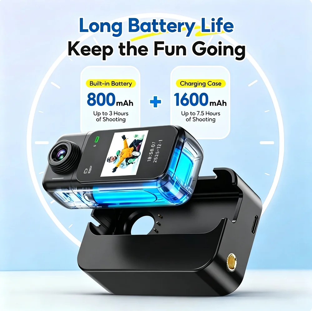 4K/1080P 미니 WiFi 바디캠 충전 케이스 포함 - Car Accessories Online 리뷰 및 가격