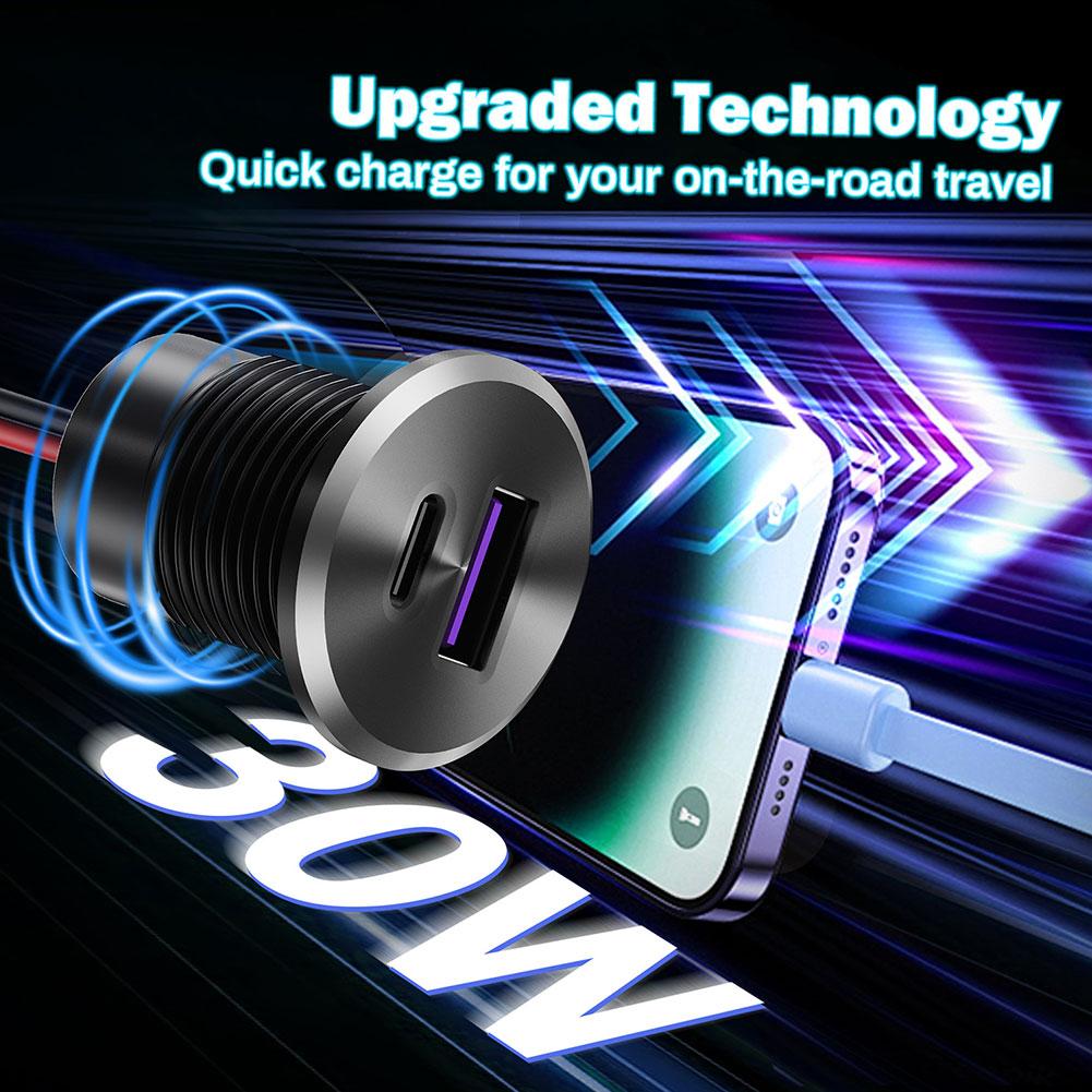미니 차량용 충전기 듀얼 고속 충전 30W USB-C  - D.A.D Car Accessories 리뷰 및 가격