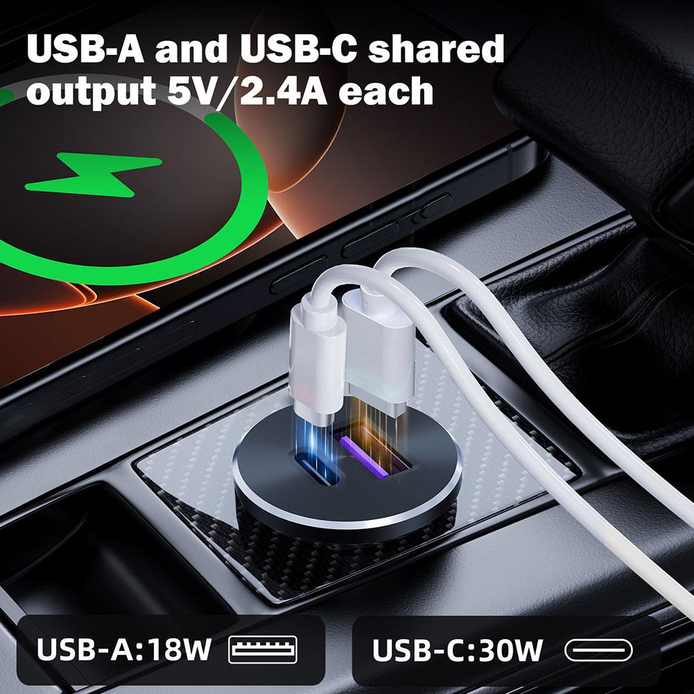 미니 차량용 충전기 듀얼 고속 충전 30W USB-C  - D.A.D Car Accessories 리뷰 및 가격