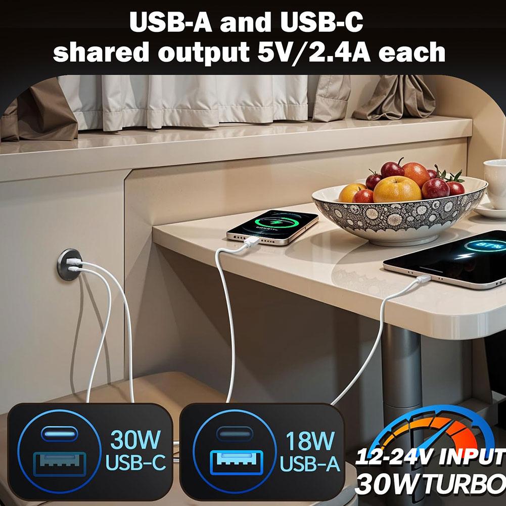 미니 차량용 충전기 듀얼 고속 충전 30W USB-C  - D.A.D Car Accessories 리뷰 및 가격
