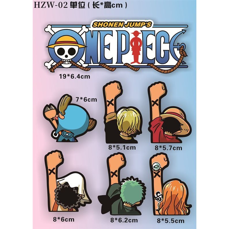 원피스 전기차 스티커, 루피 만화 장식, 방수, 흠집을 - Car Accessories For Decoration 리뷰 및 가격