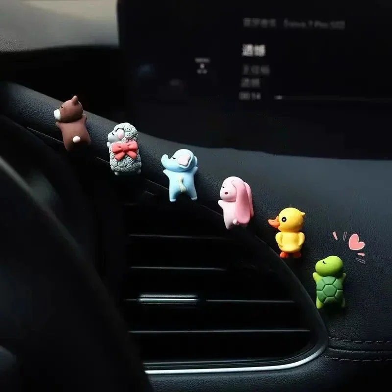 6pcs 귀여운 미니 오리 자동차 인테리어 장식 재미  - Car Accessories Quirky 리뷰 및 가격