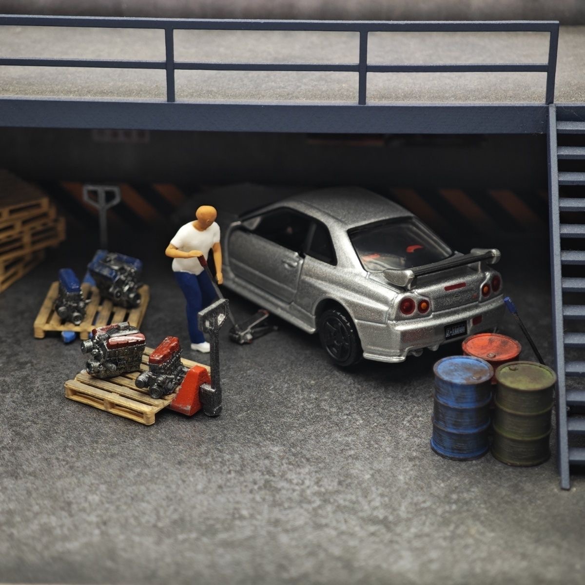 1:64 자동차 모델 수리점 장면 장식, 잭, 미니피규 - Car Accessories For Decoration 리뷰 및 가격