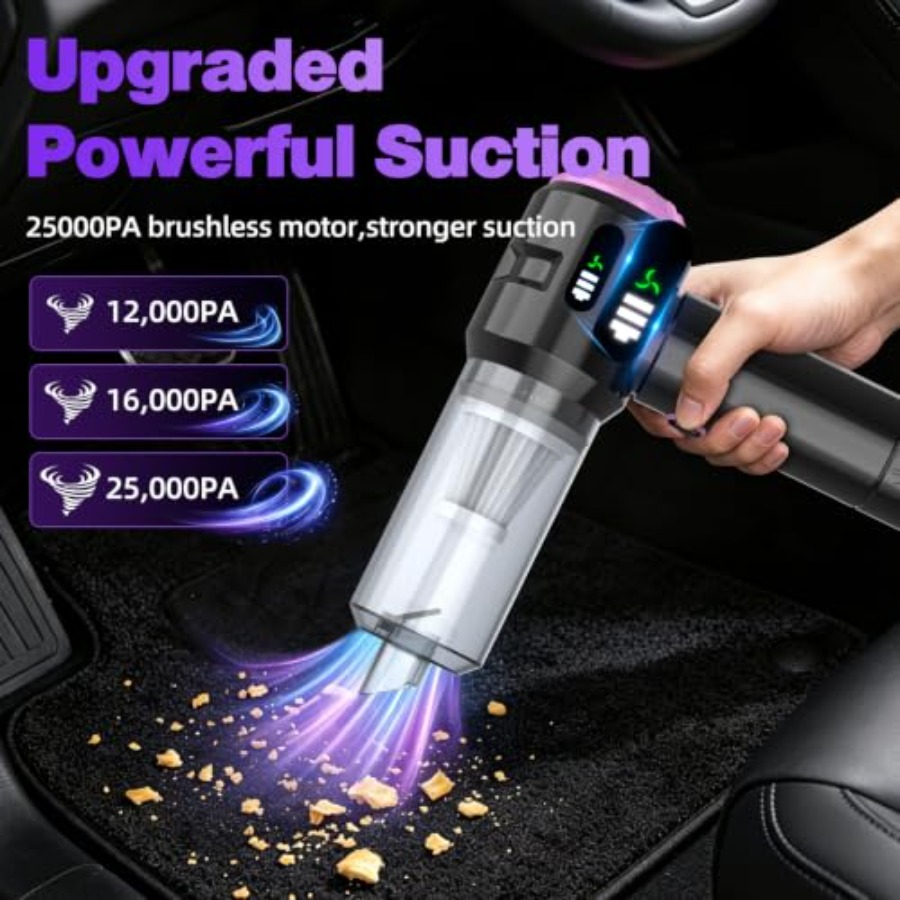 자동차, 집, 사무실, 주방용 휴대용 차량용 진공청소기 - Car Vacuum Cleaner 리뷰 및 가격