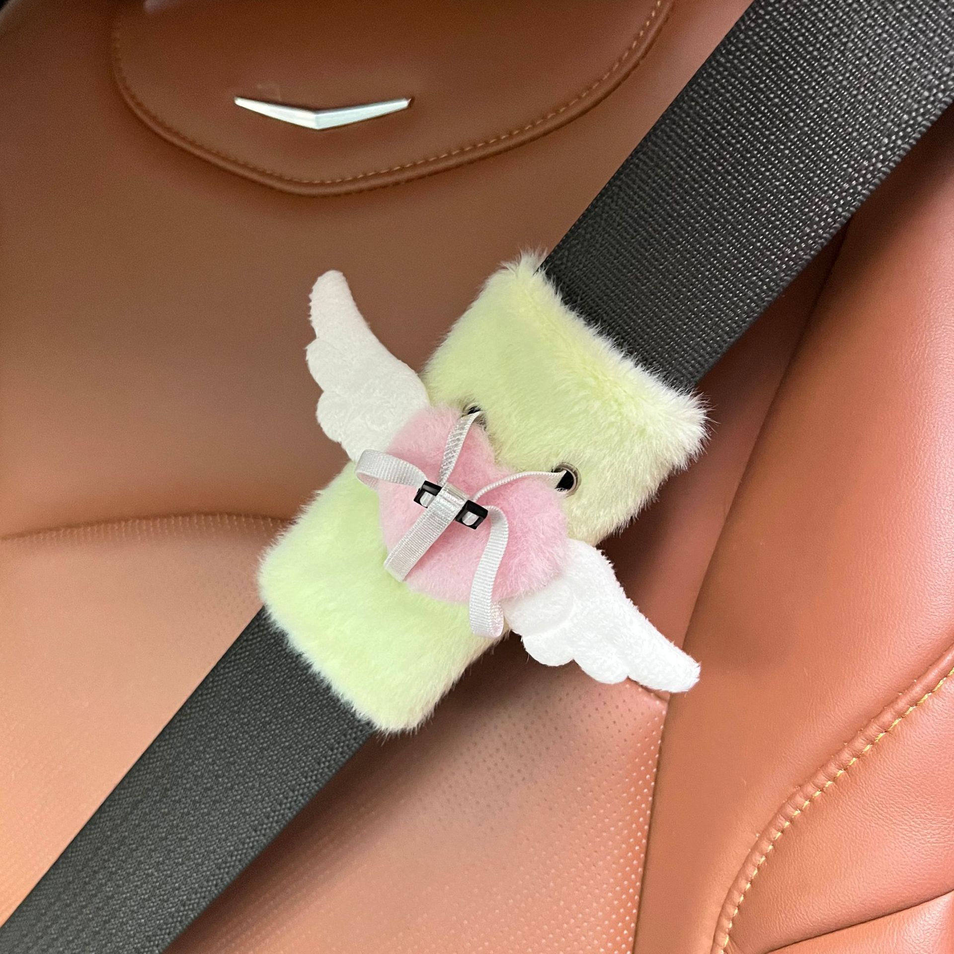 새로운 1PCS 자동차 만화 부드러운 안전벨트 커버 자 - Car Accessories Quirky 리뷰 및 가격
