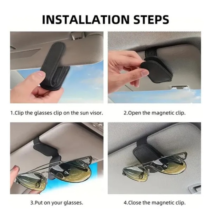 차량용 햇빛 가리개 안경 케이스 홀더 선글라스 클립 티 - Car Accessories Quirky 리뷰 및 가격