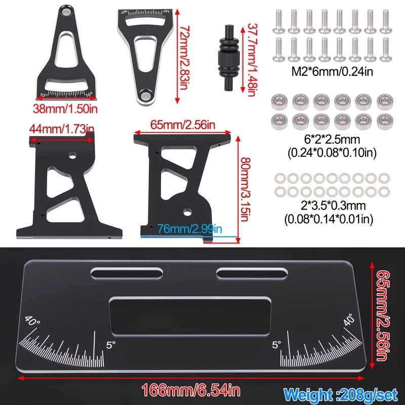 CNC 알루미늄 RC 섀시 설정 시스템 1/24 LOS - Car Accessories Online 리뷰 및 가격