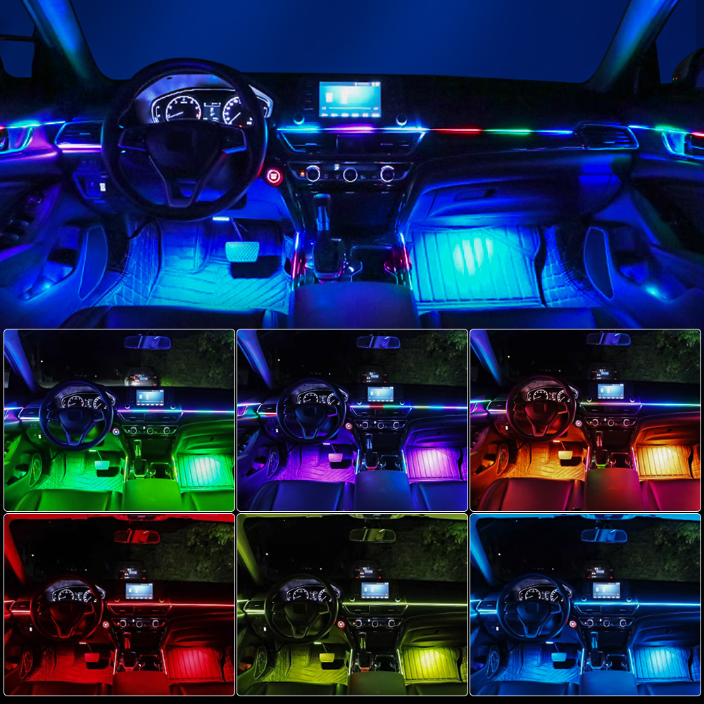 6/10/14/18 in 1 LED 아크릴 자동차 무드 - Led Interior Ambient Light 리뷰 및 가격
