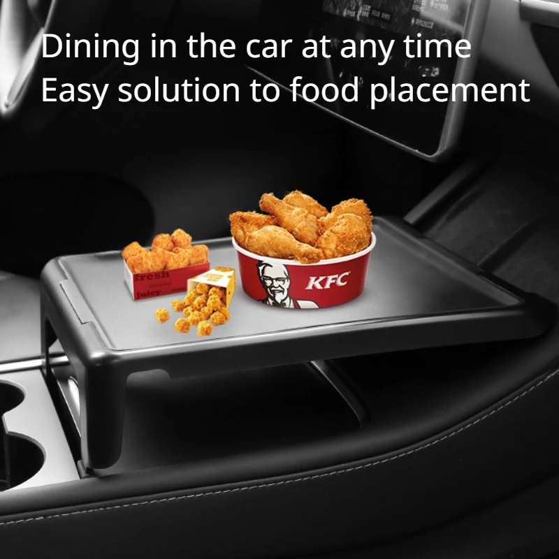 다기능 다이닝 트레이, 테슬라 모델 3 Y 콘솔 음식  - Car Accessories Quirky 리뷰 및 가격