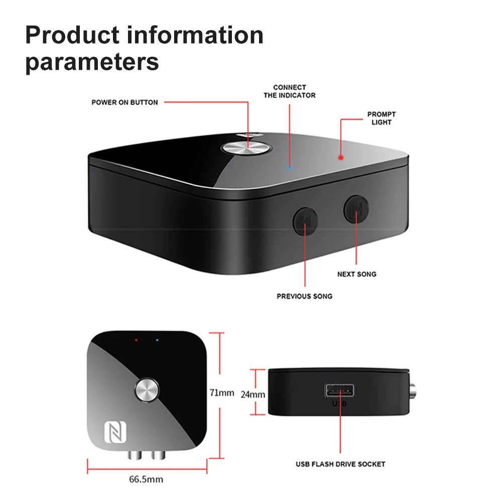 블루투스 6.0 오디오 리시버 RCA 3.5mm AUX - Car Accessories Online 리뷰 및 가격