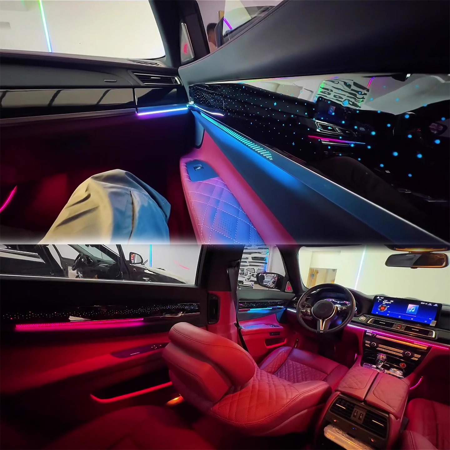 BMW 7 시리즈 F02 2009-2015용 실내 앰비 - Led Interior Ambient Light 리뷰 및 가격